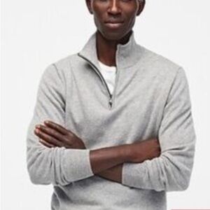 J Crew Men’s Gray 1/2 Zip Pullover Small